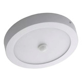 Plafon Led 12w De Sobreponer C/ Sensor D Movimiento Luz Fria