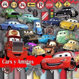 Kit Imprimible  Cars Y Amigos 15 Clipart 14 Fondos 37 Elem