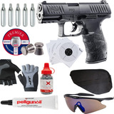 Paq Pistola Walther Ppq .177 8rds 360fps Bbs Pellets Co2 Xc