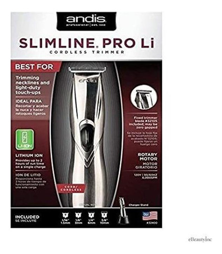 Andis Professional Slimline Cord/cordless Trimmer - 6000spm