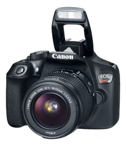 Canon Eos Rebel T6 18-55mm Is Ii Kit Dslr Color Negro