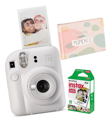 Câmera Instax Mini + Filme De 10 + Album Instalovers