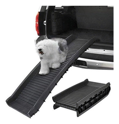 Rampa Para Mascotas Plegable Camionetas Coche Perro Gato Color Negro