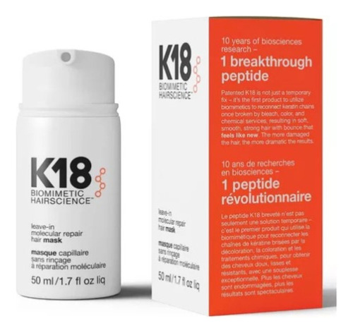 K18 Biomimetic Hairscience 50ml - mL a $6750
