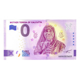 Billete 0 Cero Euro Souv Madre Teresa De Calcuta Italia 2022
