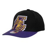 Gorra Mitchell And Ness 8 Bit Xl Classic Los Angeles Lakers