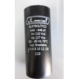 Capacitor De Partida P/motor De Betoneira  540-648uf 110v Jl