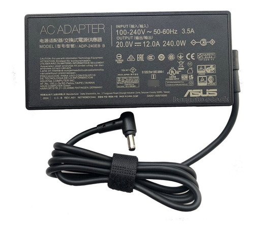 Cargador Asus Original Ux582 Ux582lr 20v 12a 240w Pin Centro