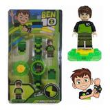 Relógio Digital Infantil Ben 10 + Boneco Do Personagem