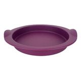 Tupperware Forma De Silicone Redonda Roxa 400ml