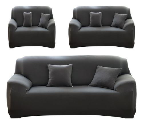 Fundas Para Sillones Sofa Protector Cubre Salas Elástica-3pz