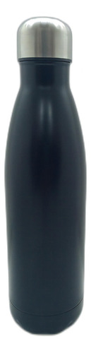 Botella Térmica Acero Antiderrame 500ml Pettish Online Cg Color Negro