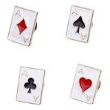 Paquete De 4pines Para Tarjetas De Póquer,accesorios De Moda