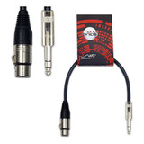 Cable Canon Xlr Hembra A Plug Trs Chicote 75cm Neutrik Balan