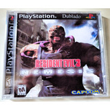 Resident  Evil 3 Dublado Mídia Física Dublada Playstation 1