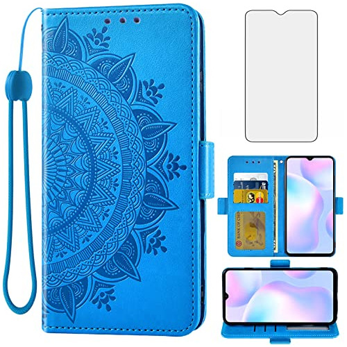 Funda Cartera Para Xiaomi Redmi 9a Redmi 9i Azul