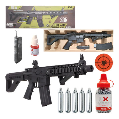 Crosman Rifle Dpms Sbr Full-auto .177 Co2 Xchws C Negro 4.5 Mm | Meses sin interés