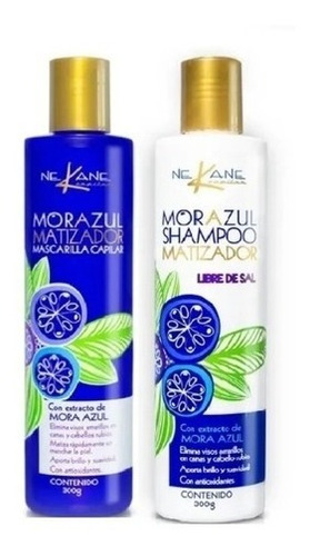 Set Matizador Shampoo Y Mascarilla Mora Azul Nekane