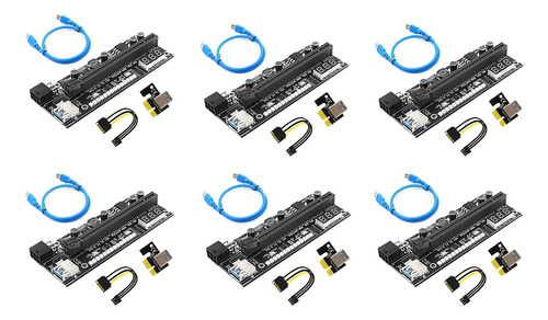 Tarjeta Pcie Riser 15x Pci-e 16x Riser Ver15x Riser De 6 Pin