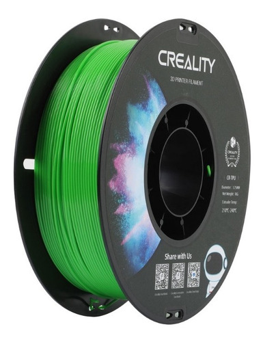 Filamento 3d Tpu Creality Verde 1 Kg 1,75mm