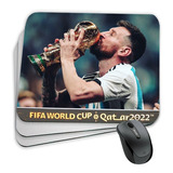 Mouse Pad - Messi Campeón Del Mundo Qatar 2022