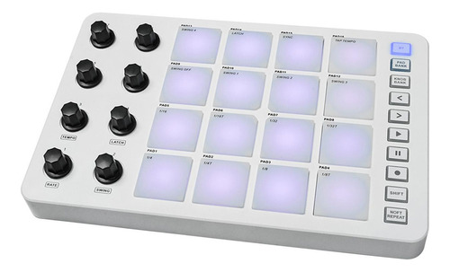 Controlador Midi Pad Beat Maker Machine Usb Con 16