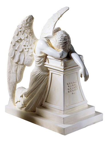 Diseño Toscano Angel De Afliccion Monument Estatua