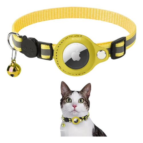 Collar Compatible Airtag Mascotas Protector Funda Reflectivo