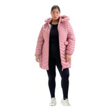 Campera Larga De Mujer Con Abrigo Impermeable Talles Grandes