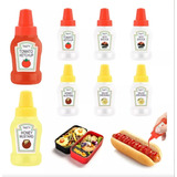 8pcs Frascos Catsup Moztaza Mini Lunch Oficina Viajes 25ml