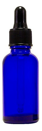 Frasco De Vidrio Azul De 30 Ml Con Gotero (pack De 12)