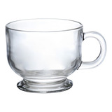 Caneca De Vidro Jumbo Xicara Grande 500ml Cappuccino Café Cor Transparente