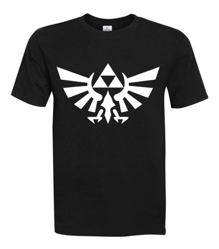 Polera En B&n Zelda Para Hombre 100% Algodón