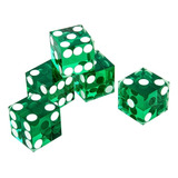 Dados Acrílicos Transparentes Seis Caras D6 19mm Casino Dice