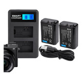 Cargador + 2 Baterías Sony Np-fw50 A6000 A6300 A6500 A7r A7