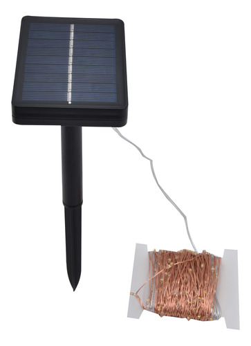 Cadena De Luces Solares Para Exteriores, Cable De Cobre Led,