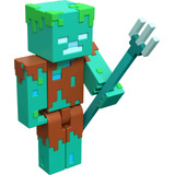 Producto Generico - Minecraft Drowned Zombie - Figura Colec.