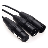 Nanyi Xlr Splitter Cable De Micrfono 2xlr Macho A Xlr Hembra