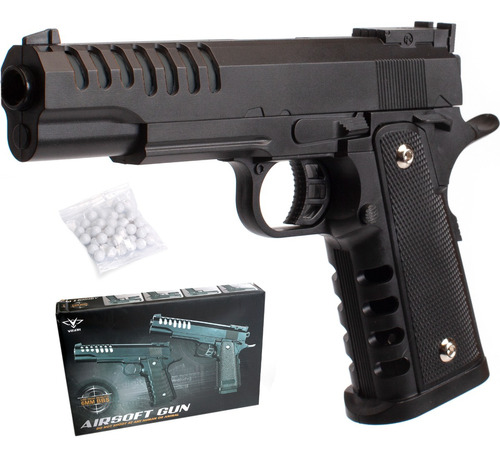 Pistola Resorte Replica Balines  Airsoft Colt 6 Mm 