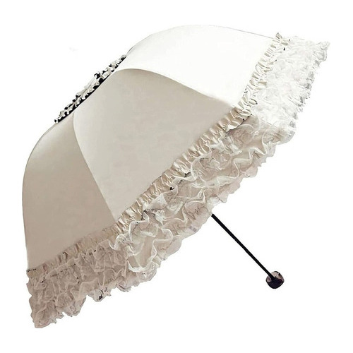 Parasol Gótico De Encaje Con Protección Solar Uv