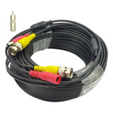 Cable Para Camara De Vigilancia, 30 Metros Bnc+ Dc. En Bolsa