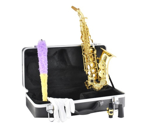 Saxofon Soprano Si Bemol Blessing Con Estuche, -curvo 6434l