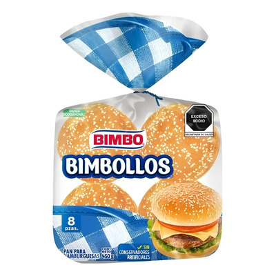 Bimbollos Bimbo 8 Piezas 450g | MercadoLibre