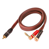 Cable Tipo Banana Para Altavoz Rca, Cable De Altavoz Rca Mac