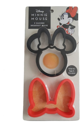 2 Moldes En Silicona Para Huevos Pancakes Minnie Mouse