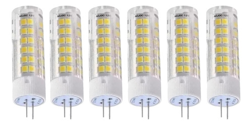 Pack X6 Lampara Led Bipin 12v 7w G6.35