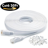 50 Cable Ethernet Pies Cat6 Red Para Ps4 / Xbox, Cable Plano