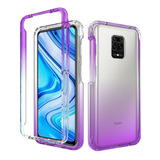 Funda 2 En 1 Rudo Para Modelos Xiaomi Bicolor Transparente