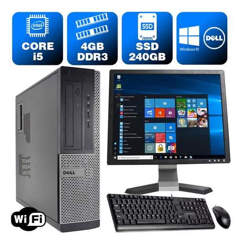 Micro Barato Dell Optiplex Core I5 2g 4gb Ssd 240gb + 17 