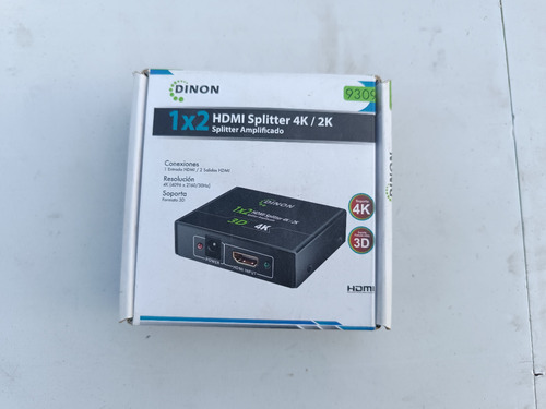 Splitter Hdmi 2 Salidas 1 Entrada 4k